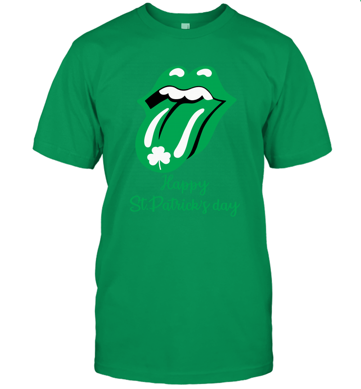 Happy St. Patrick's day Rolling Stones Men's T-Shirt - nikotee