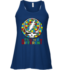 Skull Autism Its Ok To Be Different Racerback Tank - nikotee