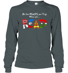 Oh the places you'll go when you read Dr Seuss Grinch Long Sleeve T-Shirt - nikotee