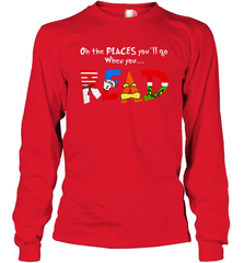 Oh the places you'll go when you read Dr Seuss Grinch Long Sleeve T-Shirt - nikotee