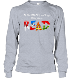 Oh the places you'll go when you read Dr Seuss Grinch Long Sleeve T-Shirt - nikotee