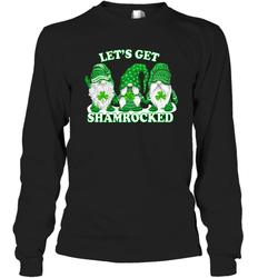 Gnomes let's get shamrocked St. Patrick's day Long Sleeve T-Shirt - nikotee