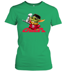 Kansas City Chiefs Baby Yoda Patrick Mahomes Women's T-Shirt - nikotee