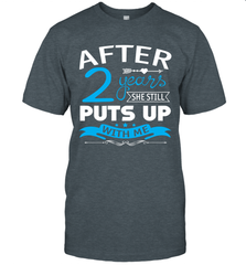 2nd Wedding Anniversary Shirt For Husband Unisex T-Shir - nikotee