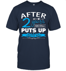 2nd Wedding Anniversary Shirt For Husband Unisex T-Shir - nikotee