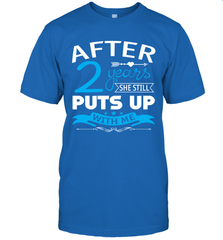 2nd Wedding Anniversary Shirt For Husband Unisex T-Shir - nikotee
