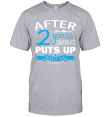 2nd Wedding Anniversary Shirt For Husband Unisex T-Shir - nikotee