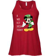 Mickey's Mouse A Wee Bit Irish Today Racerback Tank - nikotee