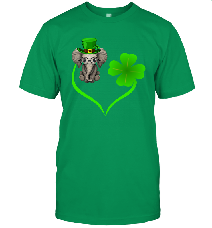 Elephant irish heart st patrick's day Men's T-Shirt - nikotee