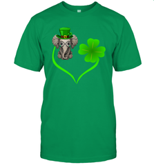 Elephant irish heart st patrick's day Men's T-Shirt - nikotee