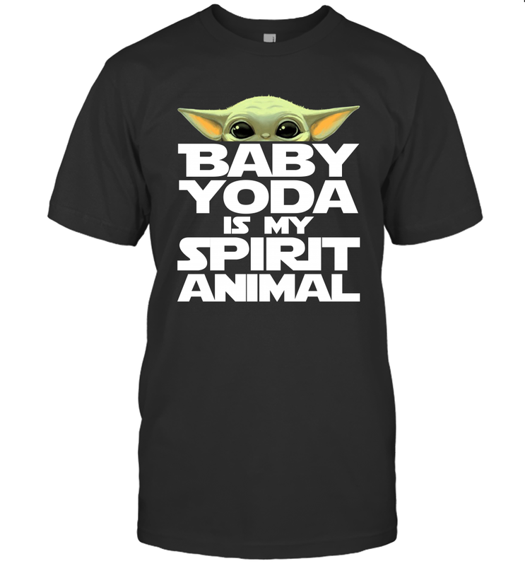 Baby Yoda Is My Spirit Animal Men's T-Shirt - nikotee