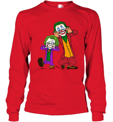 Double Joker Calvin and Hobbes Long Sleeve T-Shirt - nikotee
