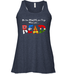 Oh the places you'll go when you read Dr Seuss Grinch Racerback Tank - nikotee