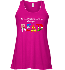 Oh the places you'll go when you read Dr Seuss Grinch Racerback Tank - nikotee