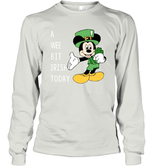 Mickey's Mouse A Wee Bit Irish Today Long Sleeve T-Shirt - nikotee