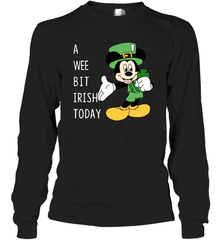 Mickey's Mouse A Wee Bit Irish Today Long Sleeve T-Shirt - nikotee
