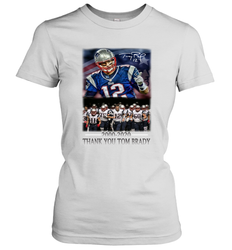 New England Patriots 12 2000 2020 Thank You Tom Brady Women's T-Shirt - nikotee