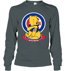 Pooh tattoos Chicago Cubs Long Sleeve T-Shirt - nikotee