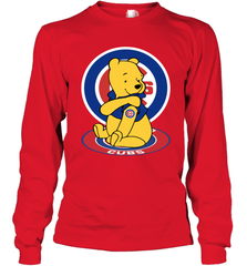 Pooh tattoos Chicago Cubs Long Sleeve T-Shirt - nikotee