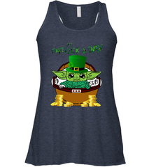 Baby Yoda The Mandalorian Happy St Patrick's Day Racerback Tank - nikotee