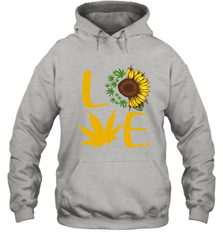 Love Sunflower and Weed Cannabis Hoodie - nikotee