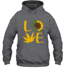 Love Sunflower and Weed Cannabis Hoodie - nikotee