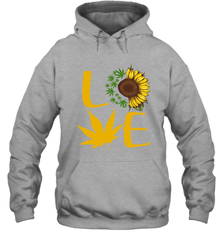 Love Sunflower and Weed Cannabis Hoodie - nikotee