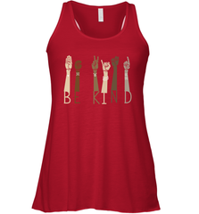 Sign Language be Kind Racerback Tank - nikotee