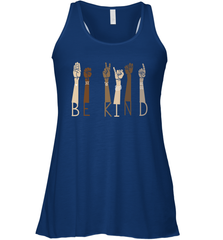 Sign Language be Kind Racerback Tank - nikotee