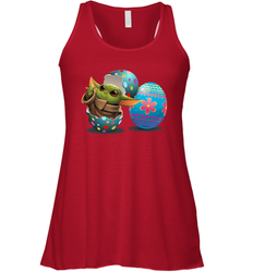 Easter Eggs Baby Yoda Racerback Tank - nikotee