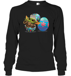 Easter Eggs Baby Yoda Long Sleeve T-Shirt - nikotee