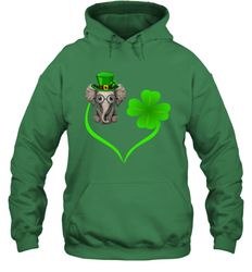 Elephant irish heart st patrick's day Hoodie - nikotee