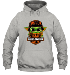 Star Wars Baby Yoda Motor Harley Davidson Cycles Hoodie - nikotee