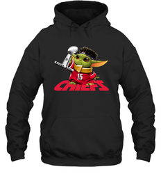 Kansas City Chiefs Baby Yoda Patrick Mahomes Hoodie - nikotee
