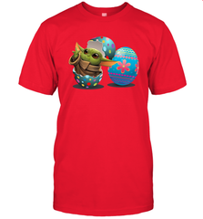 Easter Eggs Baby Yoda Men's T-Shirt - nikotee