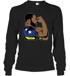 Strong Man Power King Flexing We Can Do It Long Sleeve T-Shirt - nikotee