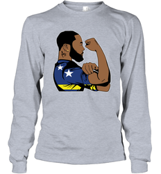 Strong Man Power King Flexing We Can Do It Long Sleeve T-Shirt - nikotee