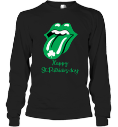 Happy St. Patrick's day Rolling Stones Long Sleeve T-Shirt - nikotee
