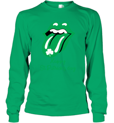 Happy St. Patrick's day Rolling Stones Long Sleeve T-Shirt - nikotee