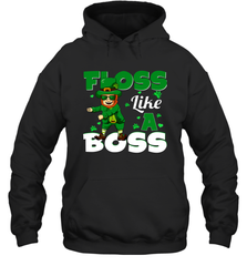 St Patrick's day Leprechaun floss like a boss Hoodie - nikotee