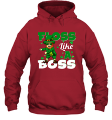 St Patrick's day Leprechaun floss like a boss Hoodie - nikotee