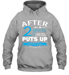 2nd Wedding Anniversary Shirt For Husband Hoodie - nikotee
