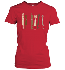 Sign Language be Kind Women's T-Shirt - nikotee