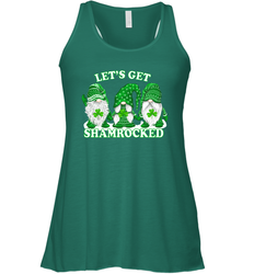 Gnomes let's get shamrocked St. Patrick's day Racerback Tank - nikotee