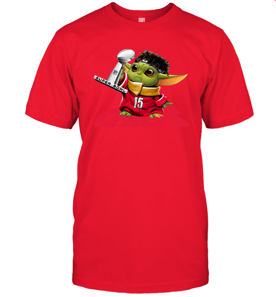 Kansas City Chiefs Baby Yoda Patrick Mahomes Men's T-Shirt - nikotee