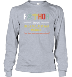 Mavel Avenger Fathor like a Dad just way mightier Long Sleeve T-Shirt - nikotee