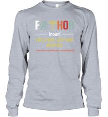 Mavel Avenger Fathor like a Dad just way mightier Long Sleeve T-Shirt - nikotee