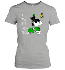 Snoopy A Wee Bit Irish Today Women's T-Shirt - nikotee