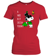 Snoopy A Wee Bit Irish Today Women's T-Shirt - nikotee
