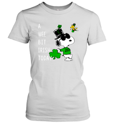 Snoopy A Wee Bit Irish Today Women's T-Shirt - nikotee